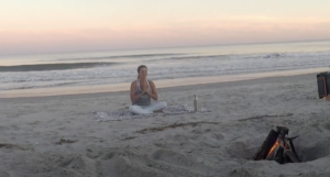Full Moon Bonfire Beach Yoga
