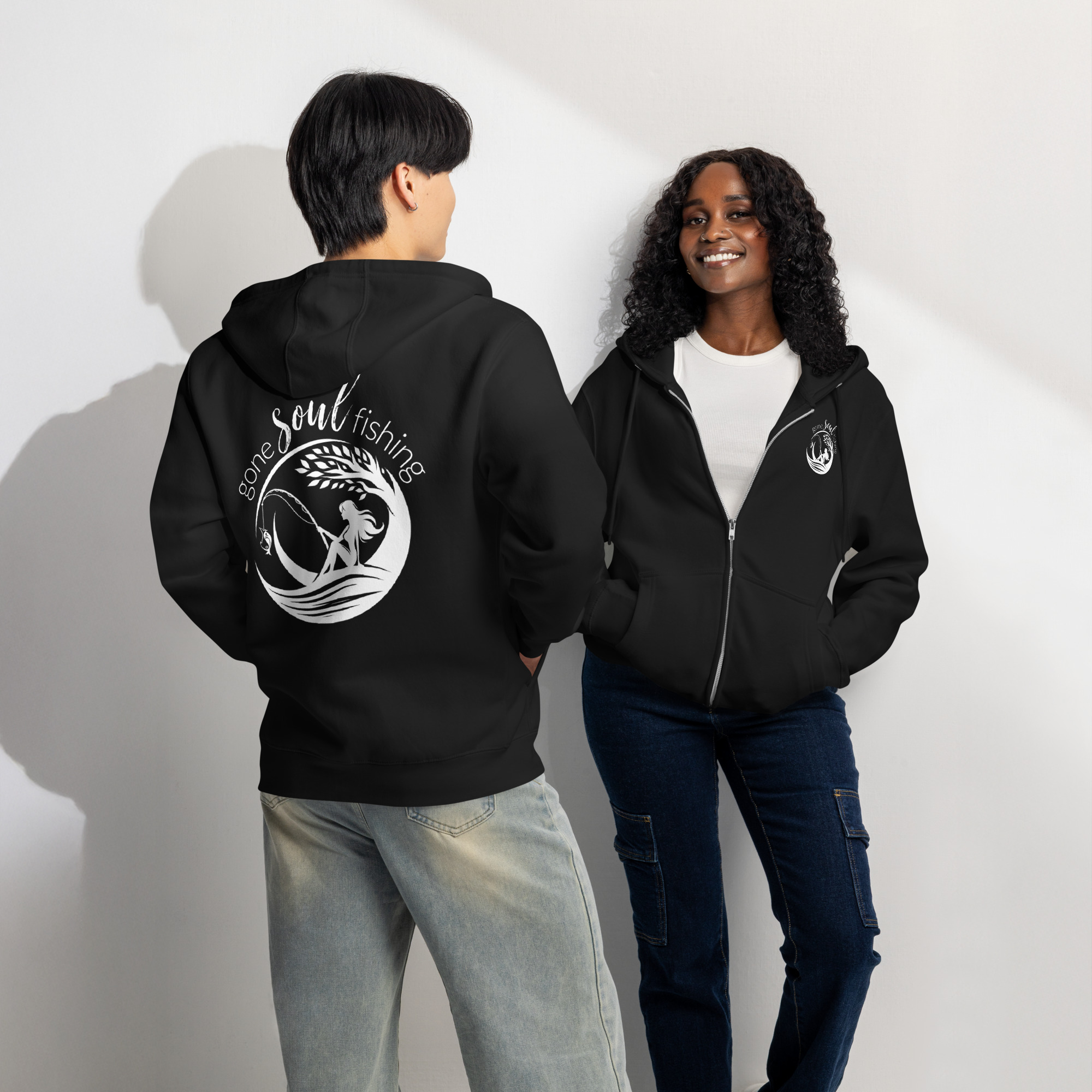 Gone Soul Fishing Lightweight Hoodie - Image 4
